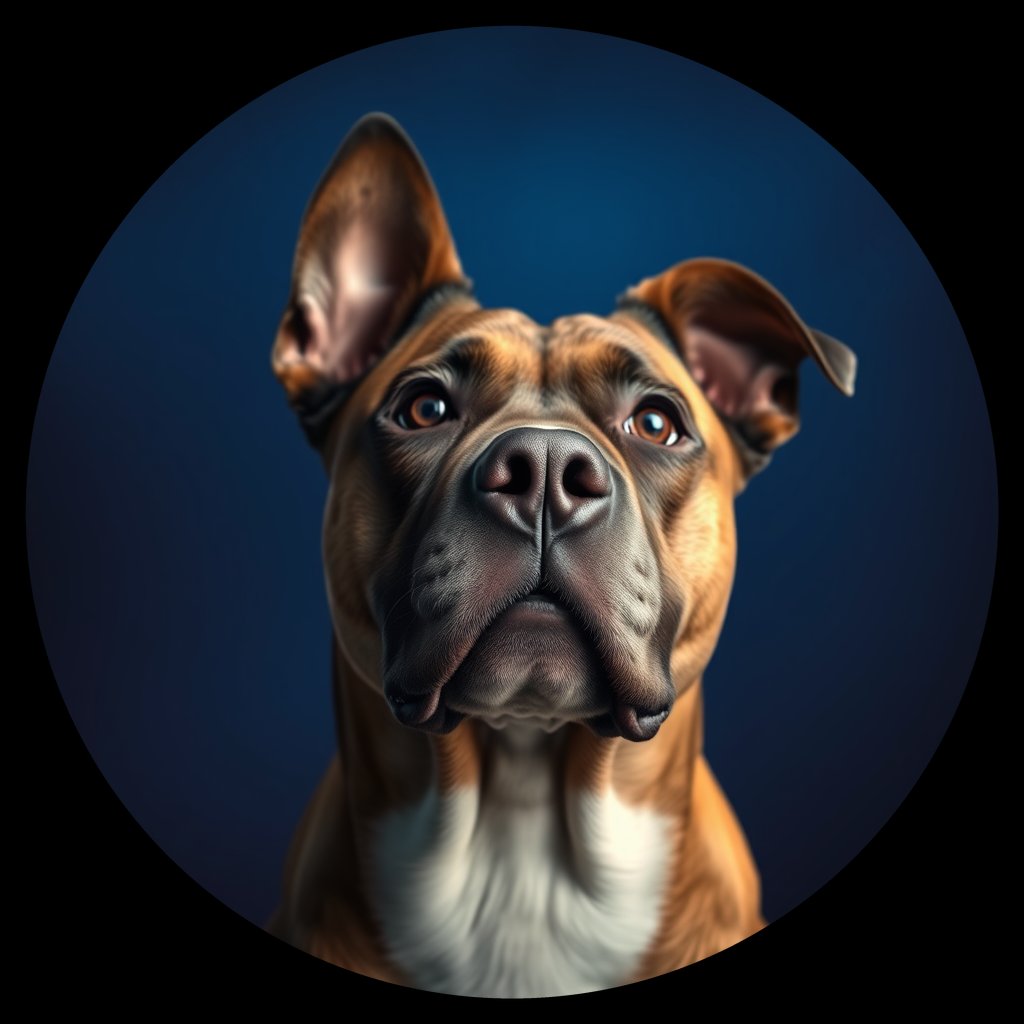 Cosmic medallion portrait of MSNZ_MSNZ_12928, a Village Dog Nz Mid