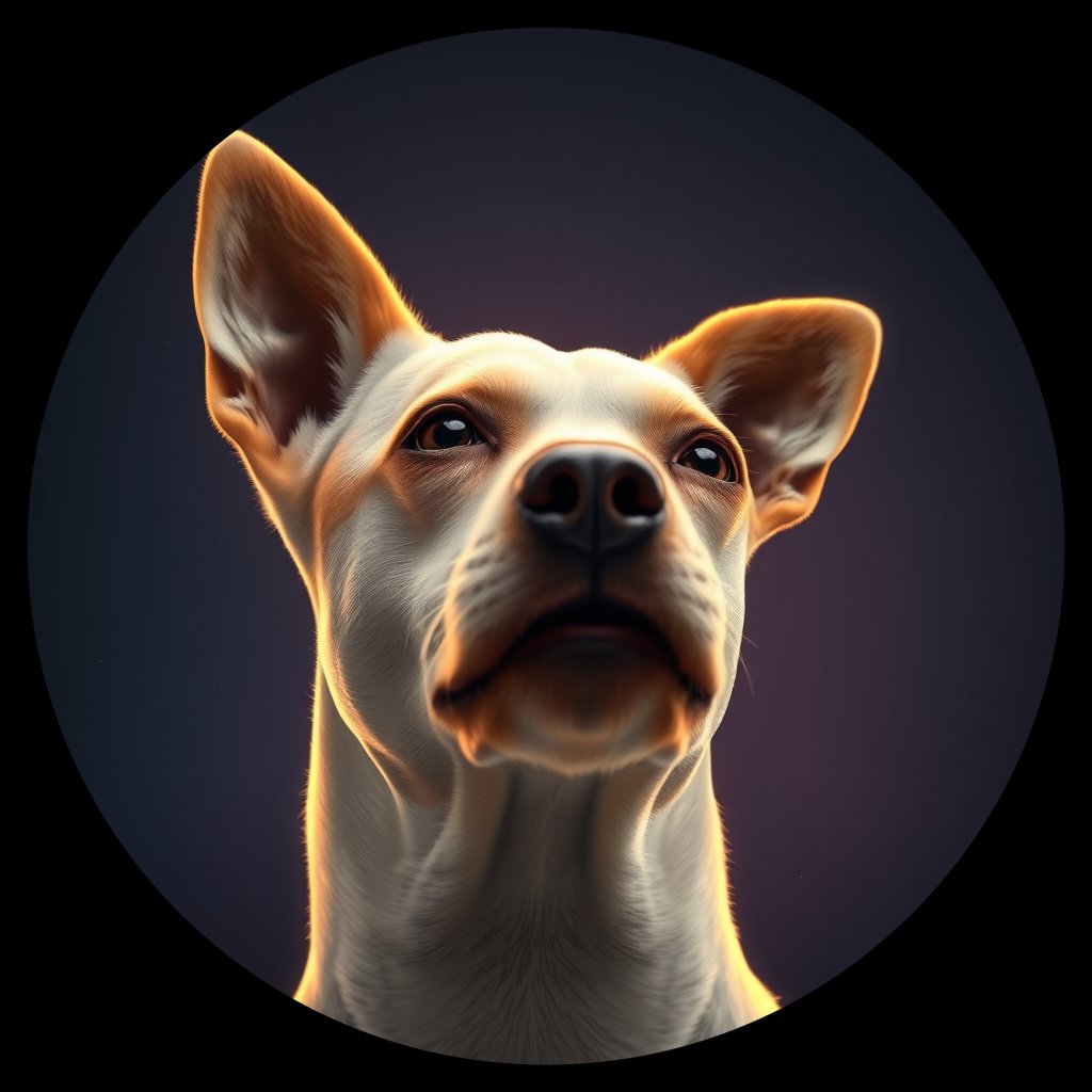 Cosmic medallion portrait of PARS_PARS_27058, a Parson Russell Terrier