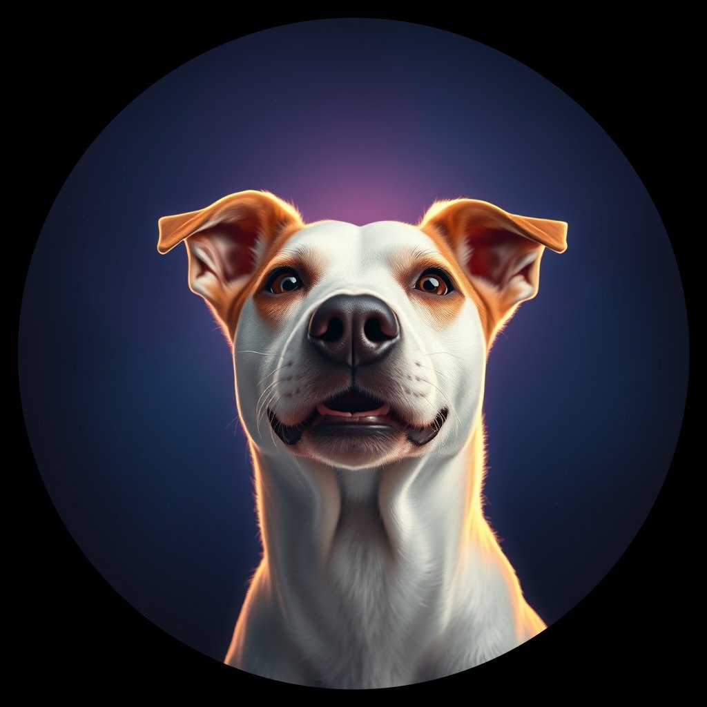 Cosmic medallion portrait of PARS_PARS_27079, a Parson Russell Terrier