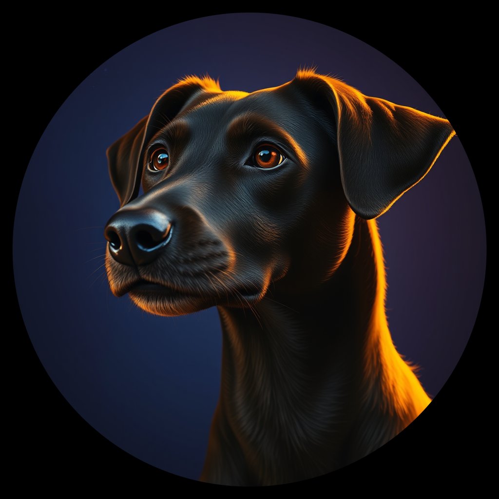 Cosmic medallion portrait of PFZ14C07_PFZ14C07, a Village Dog Uganda