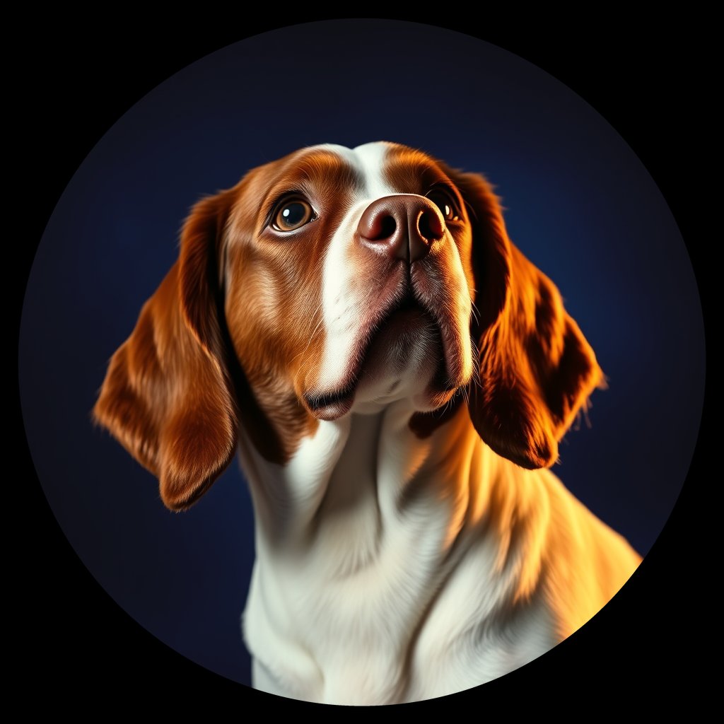 Cosmic medallion portrait of PFZ19D11_PFZ19D11, a English Springer Spaniel