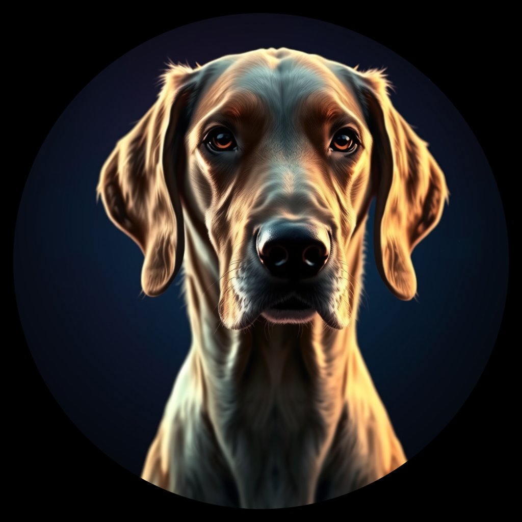 Cosmic medallion portrait of PFZ20C11_PFZ20C11, a English Setter