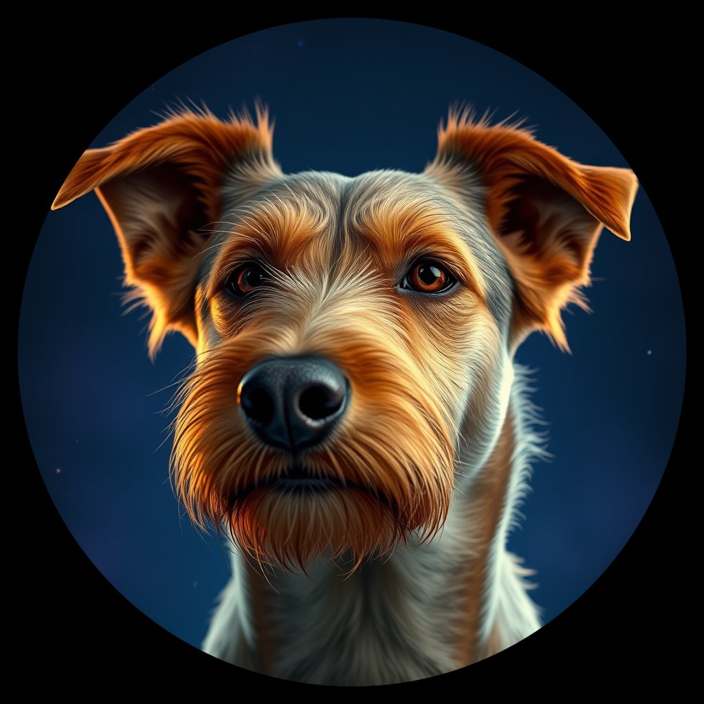 Cosmic medallion portrait of Pixie-CT-CONTROL_Pixie-CT-CONTROL