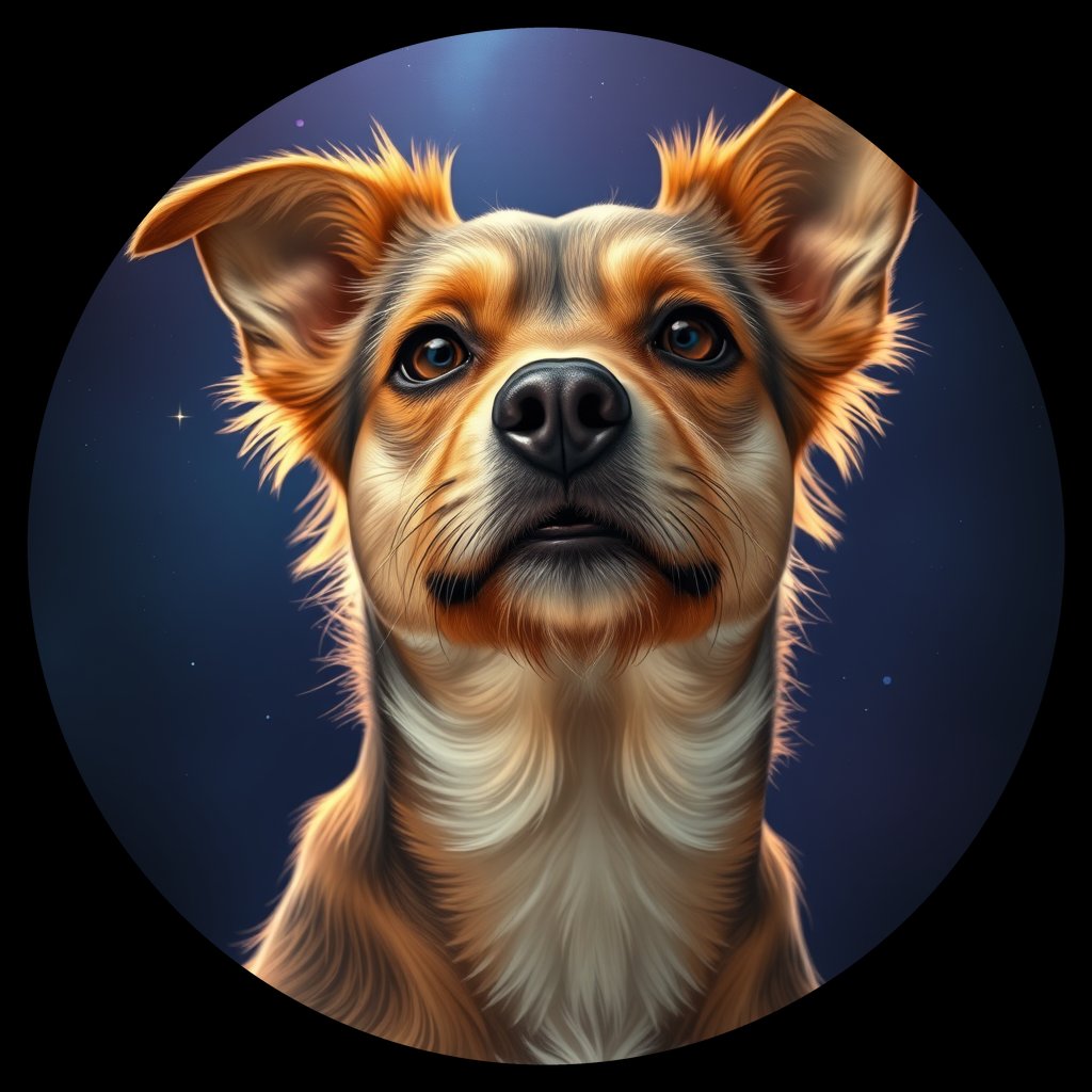 Cosmic medallion portrait of Twinkle-YT-CONTROL_Twinkle-YT-CONTROL