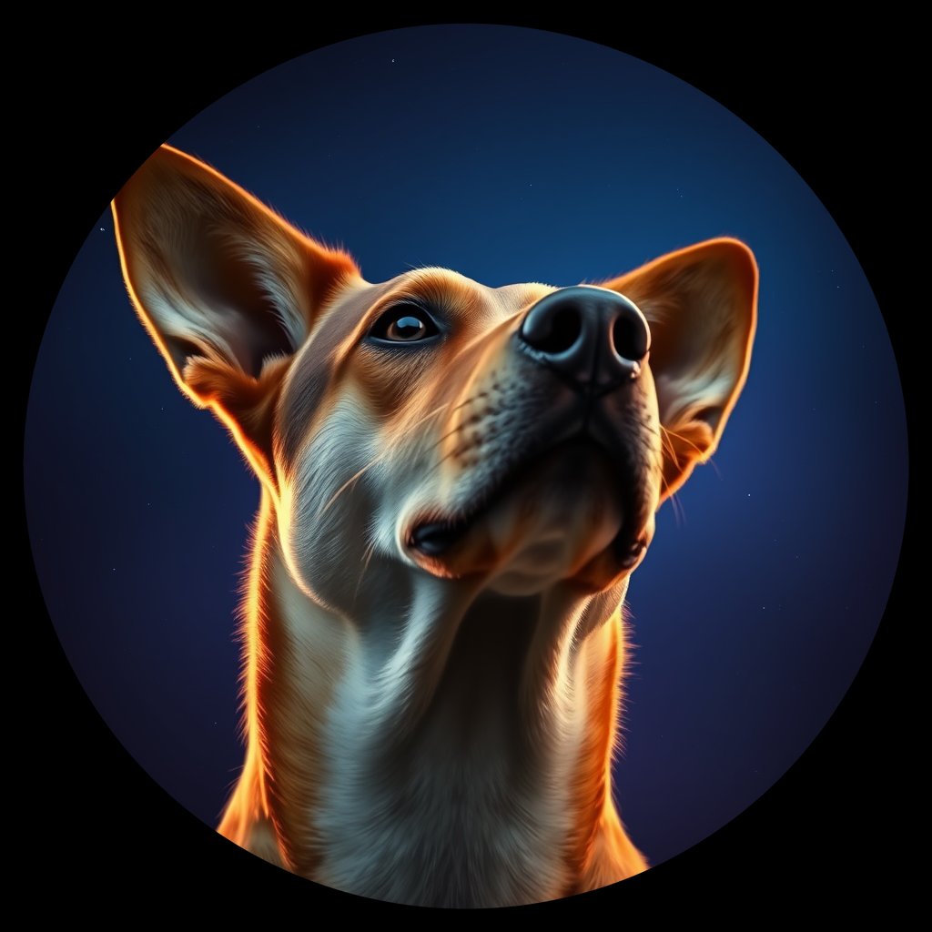 Cosmic medallion portrait of WEST_11.99, a Dingo West