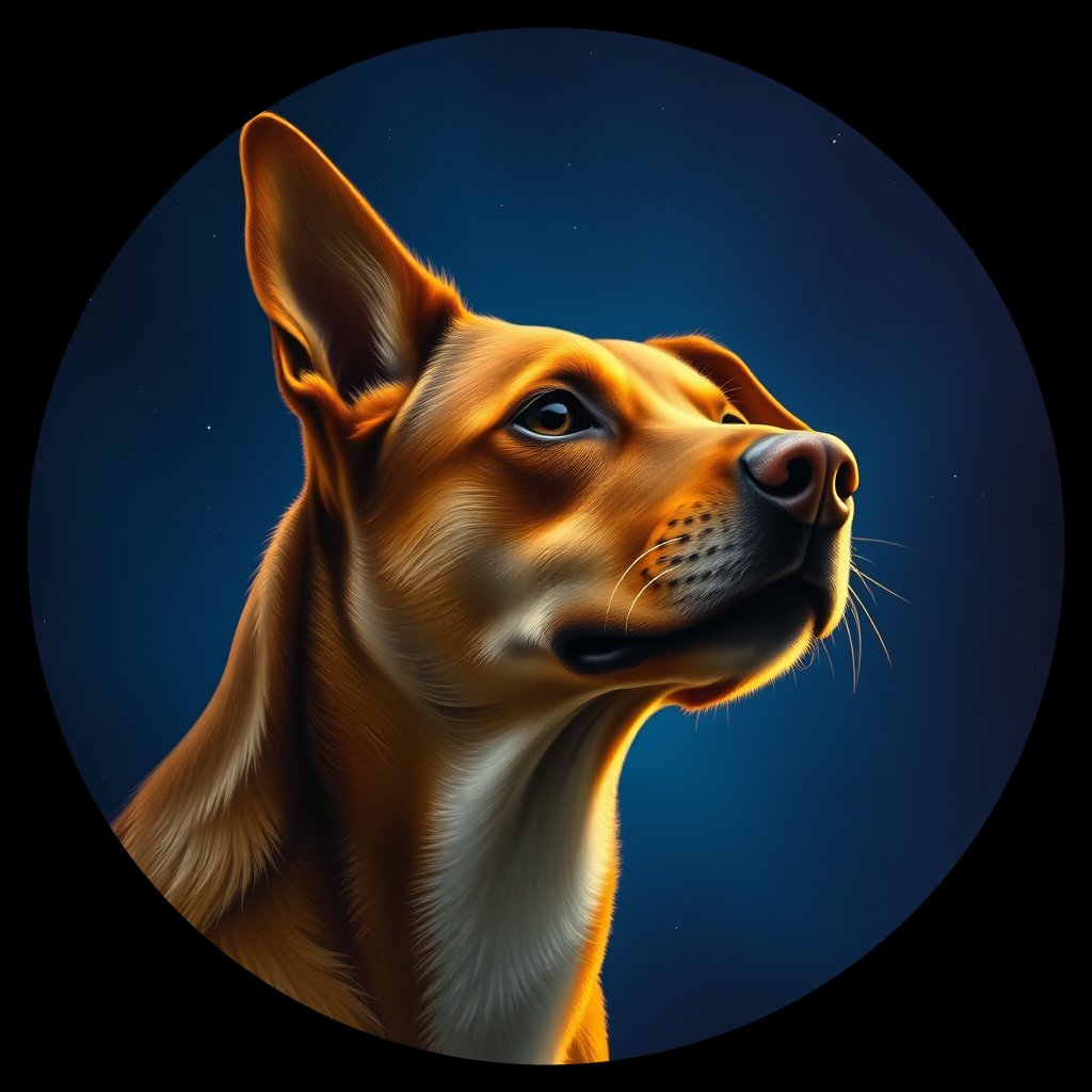 Cosmic medallion portrait of WEST_152.4, a Dingo West
