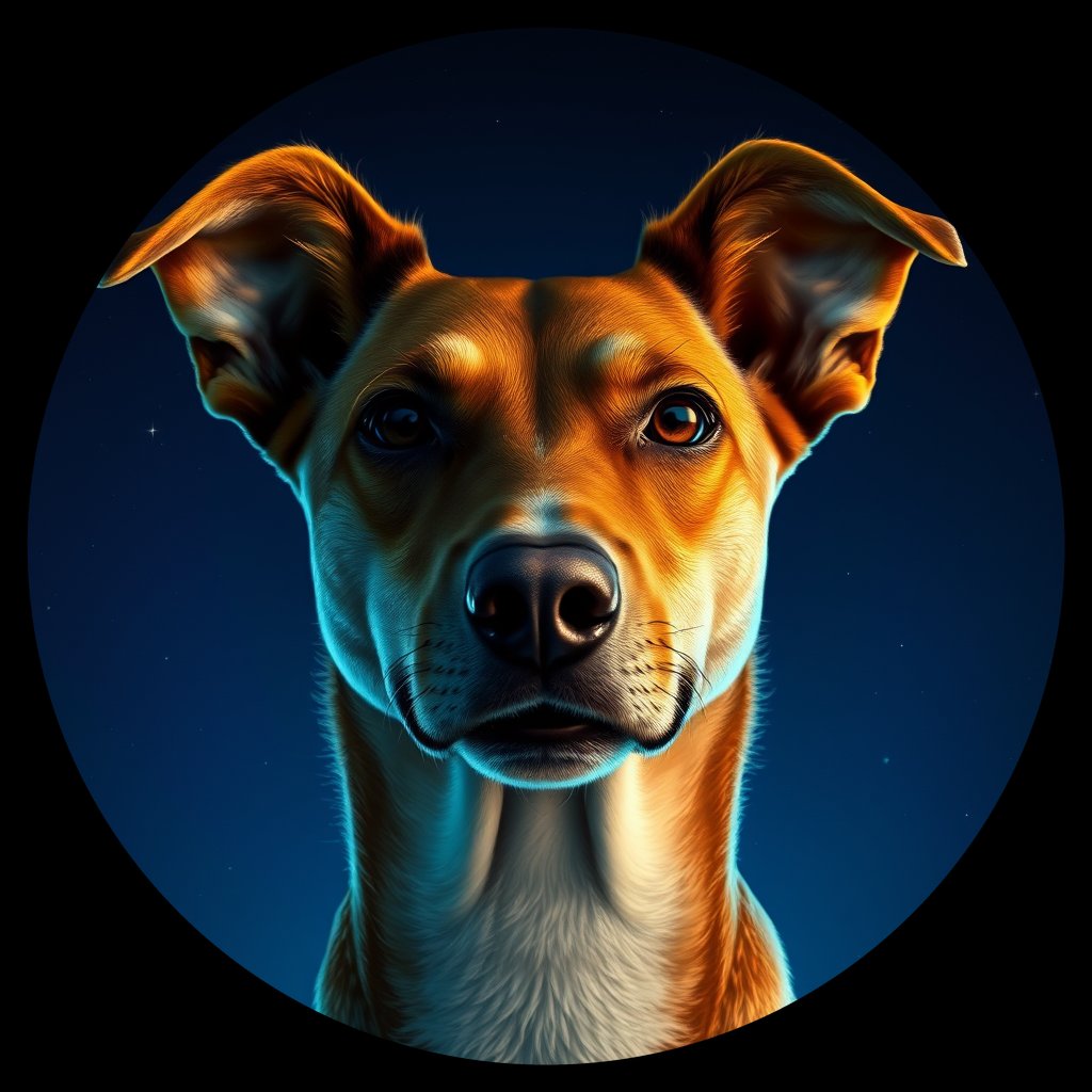 Cosmic medallion portrait of WEST_170Q, a Dingo West