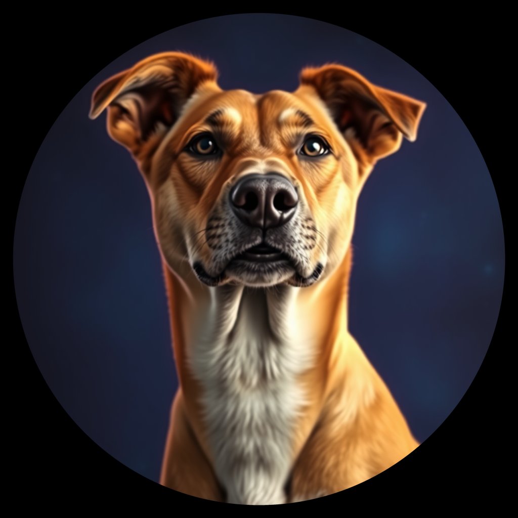 Cosmic medallion portrait of WEST_48.38, a Dingo West