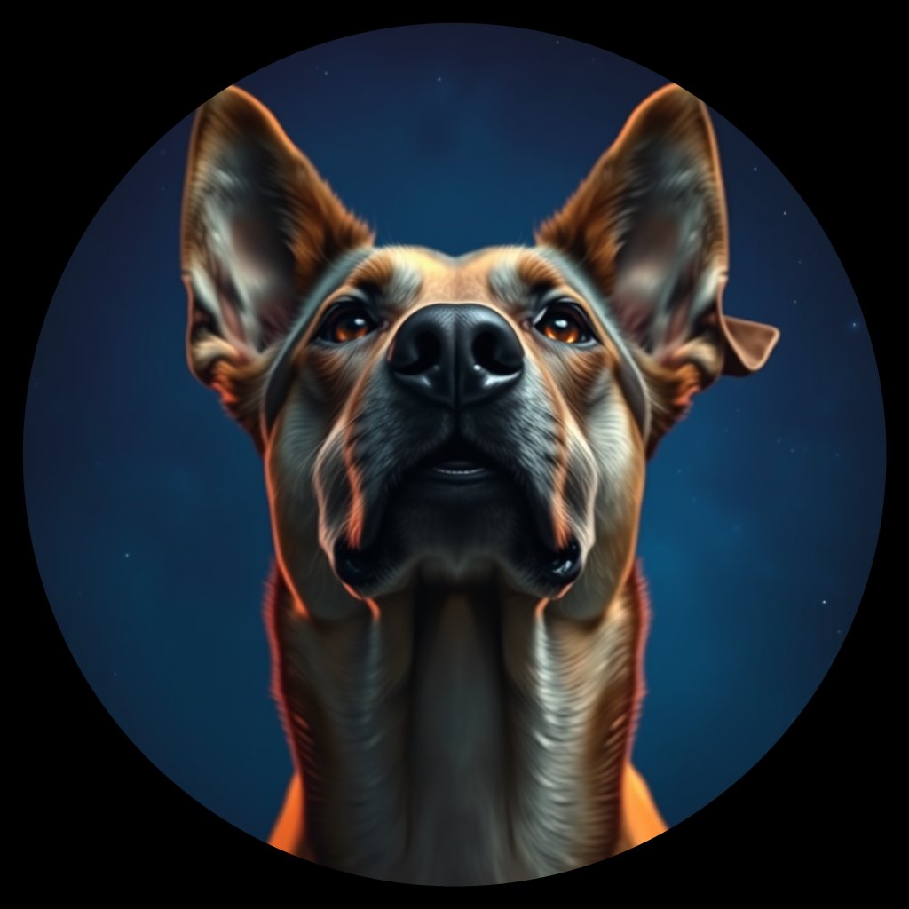 Cosmic medallion portrait of WEST_6.25, a Dingo West