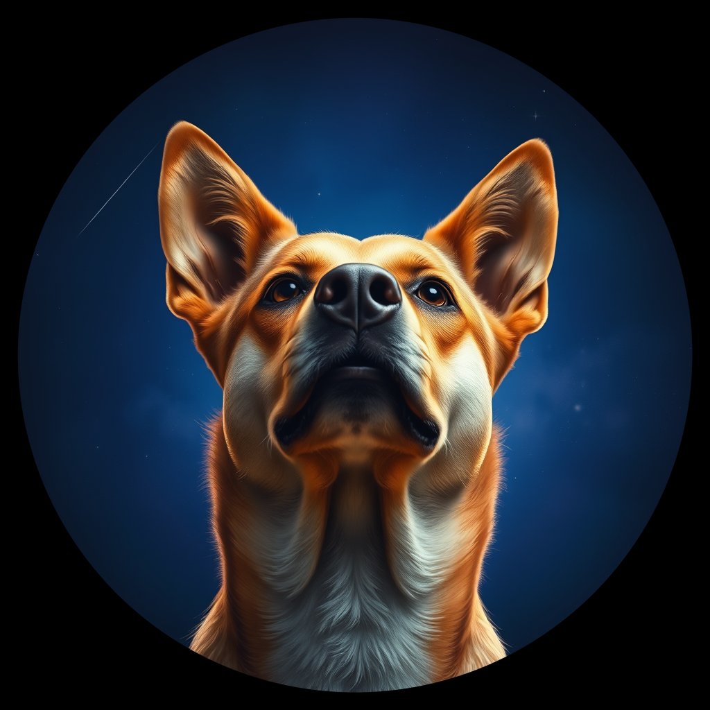 Cosmic medallion portrait of WEST_cd260, a Dingo West