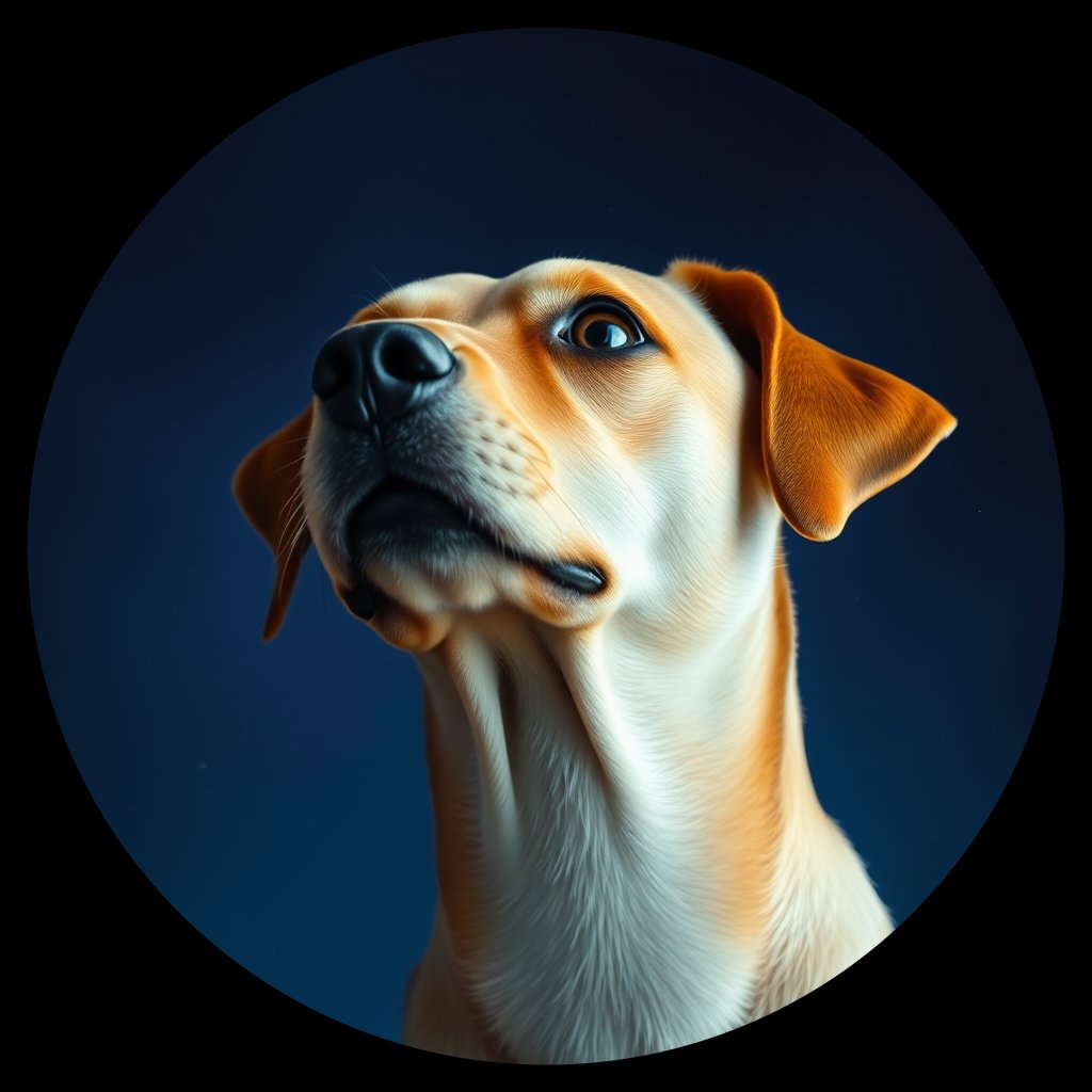 Cosmic medallion portrait of WEST_cd665, a Dingo West